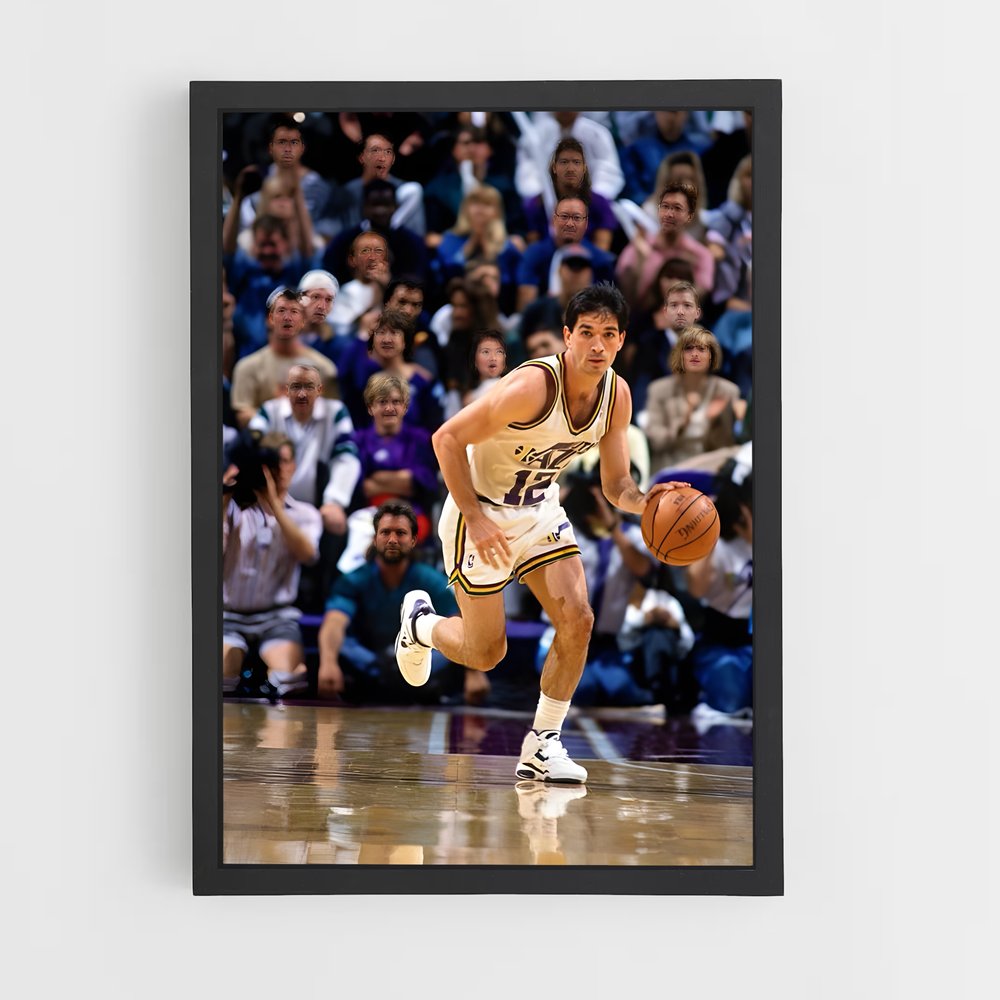Poster John stockton meneur – affiche Basketball (vue 2)